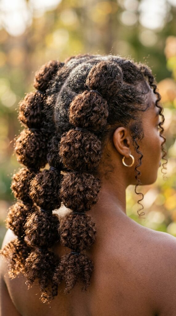 Easy Bubble Braids Hairstyles