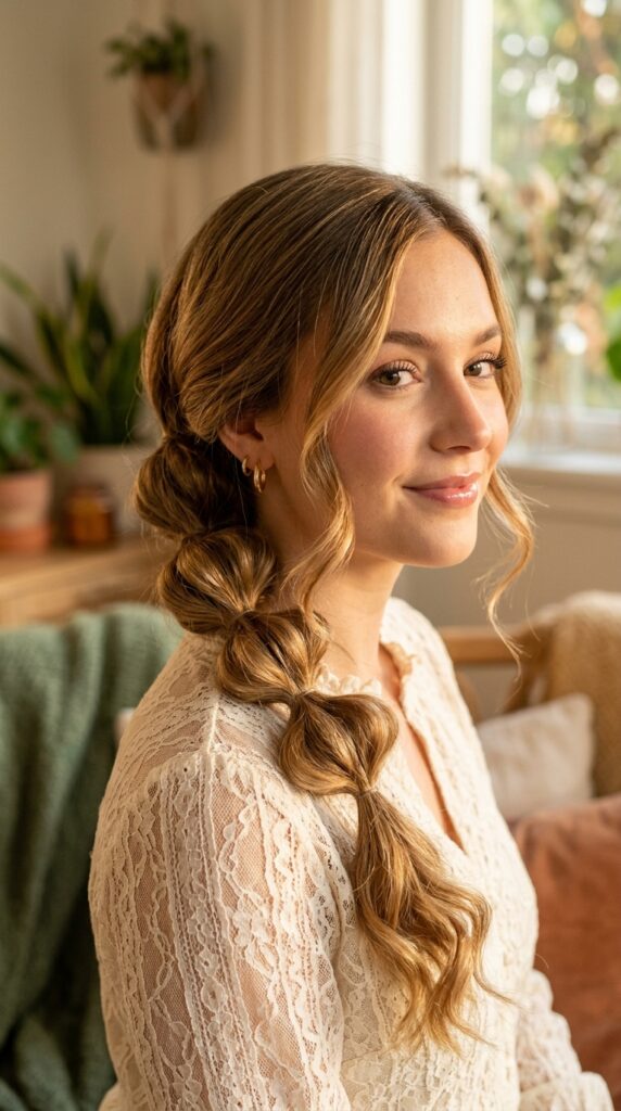 Easy Bubble Braids Hairstyles