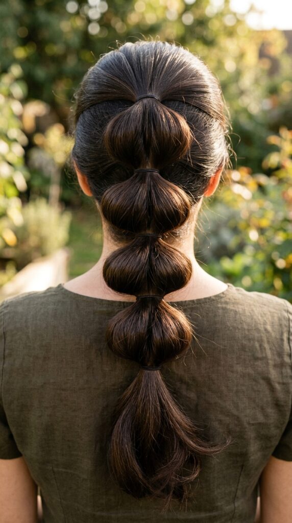 Easy Bubble Braids Hairstyles