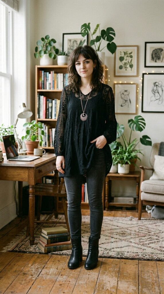Soft Goth Outfit Ideas for Women