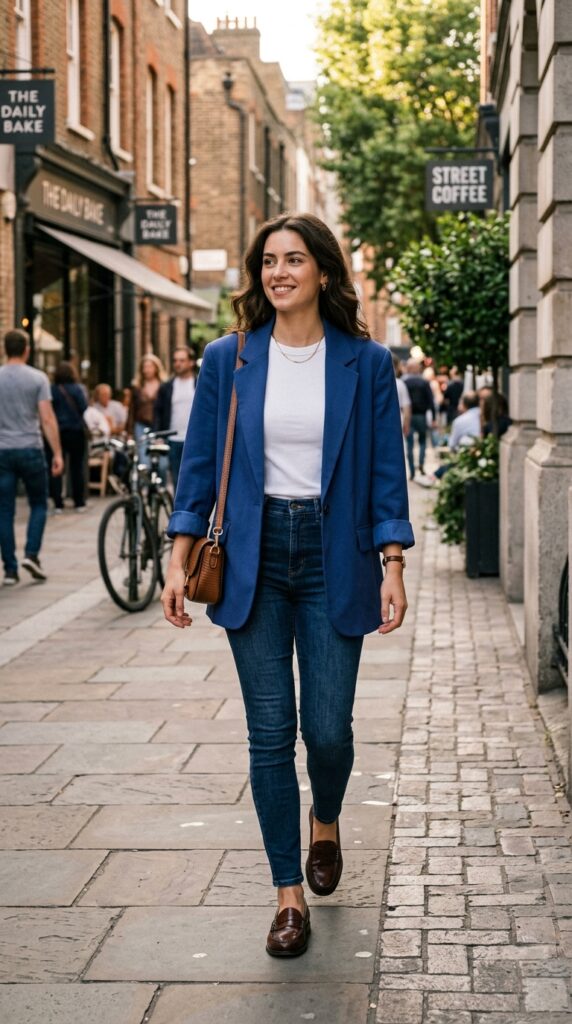 Blue Blazer Outfits for Women