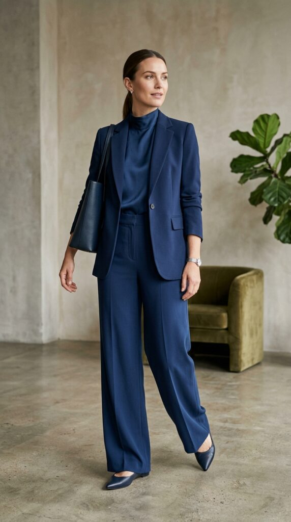 Blue Blazer Outfits for Women