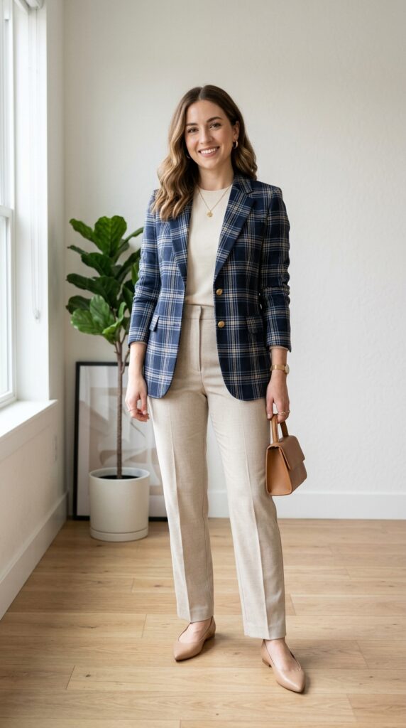Blue Blazer Outfits for Women