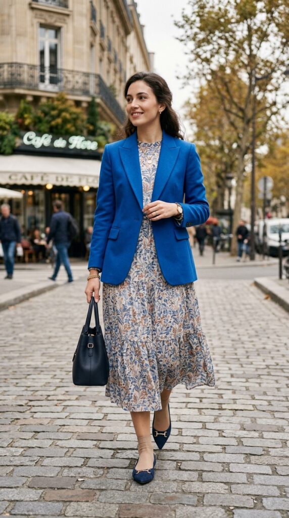 Blue Blazer Outfits for Women