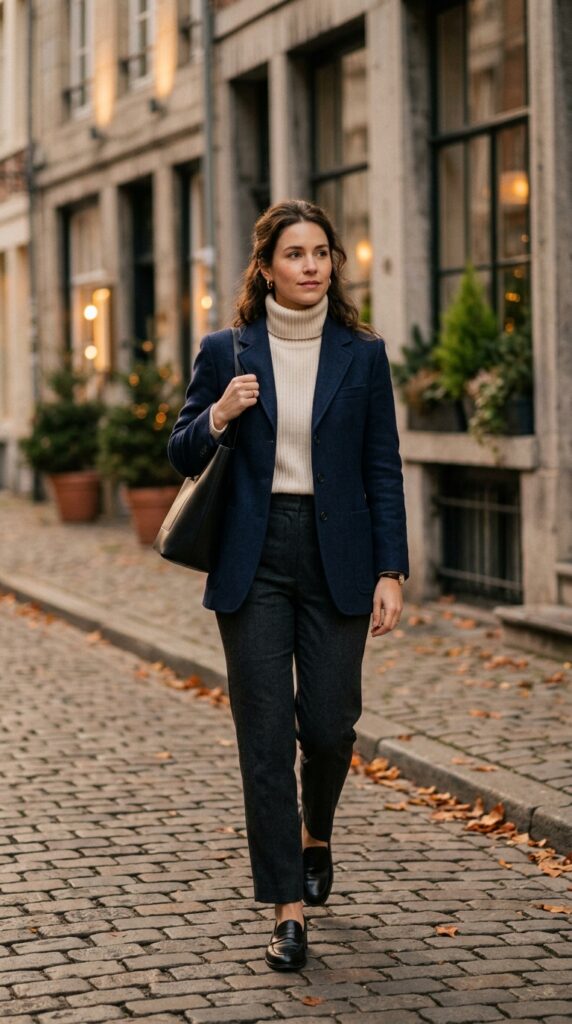 Blue Blazer Outfits for Women