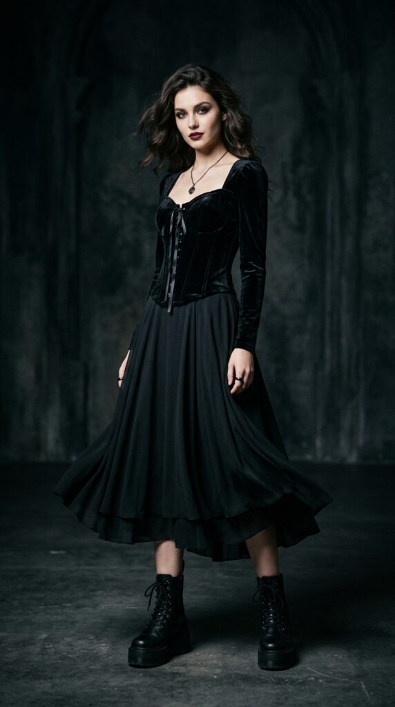 Soft Goth Date Night Outfits