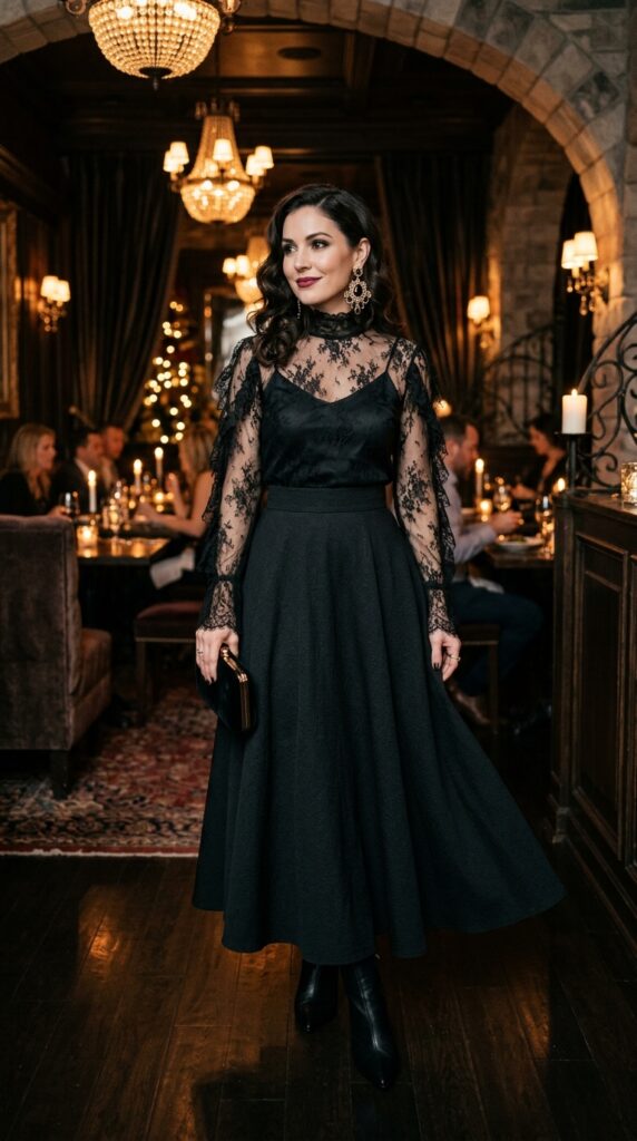 Soft Goth Date Night Outfits