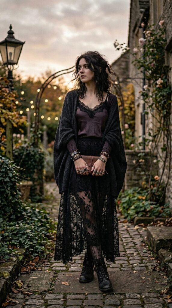Soft Goth Date Night Outfits