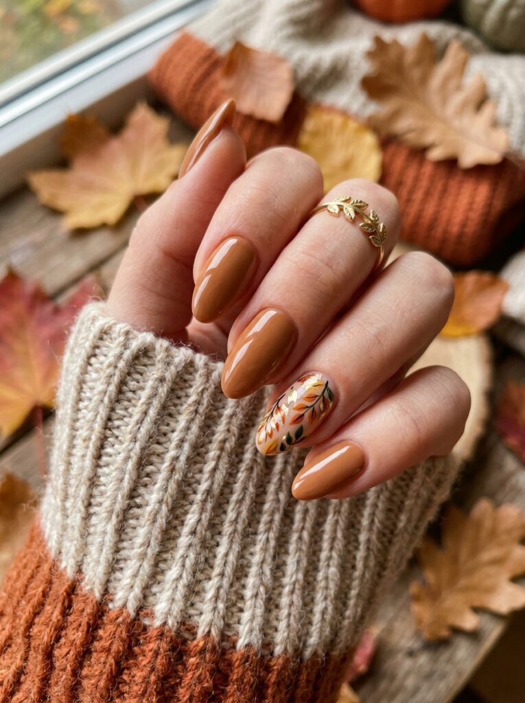 Simple Fall Nail Designs