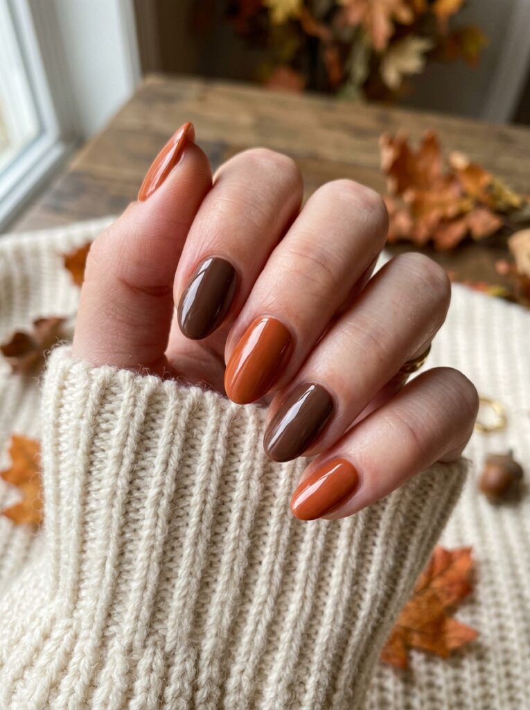 Simple Fall Nail Designs