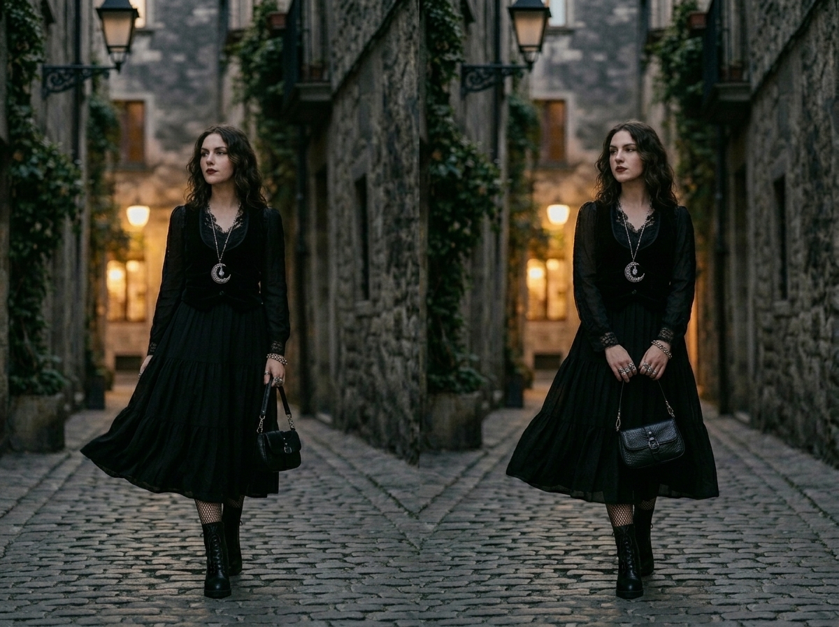 soft goth outfits for women