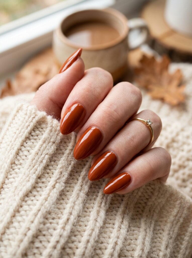 Simple Fall Nail Designs