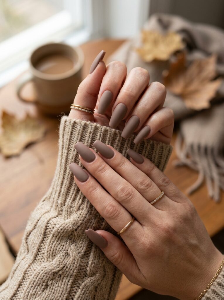Simple Fall Nail Designs