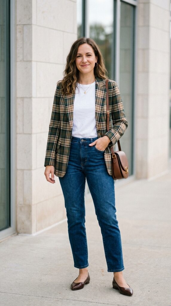 Dark Blue Jeans Fall Outfit Ideas