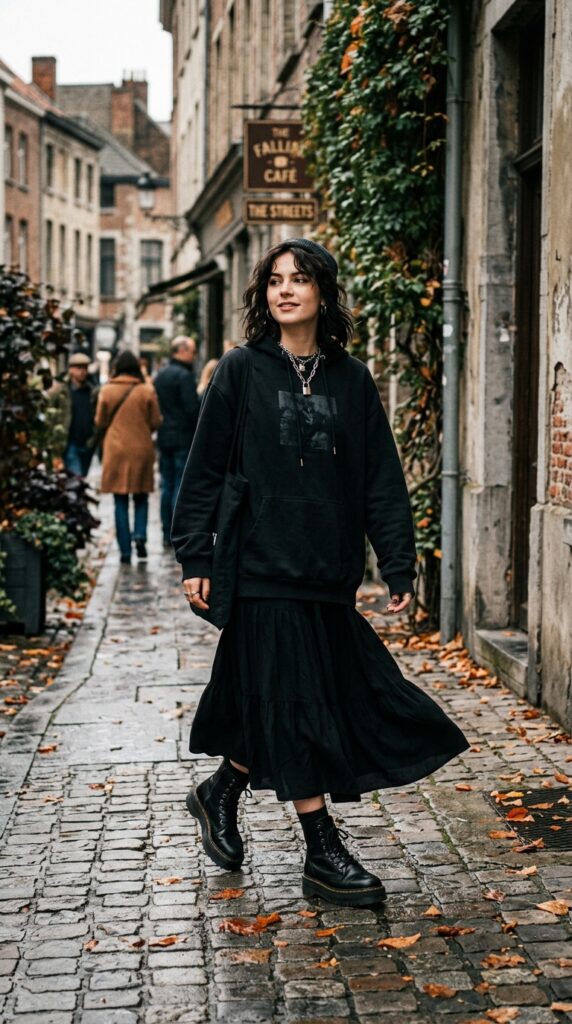 Soft Goth Fall Outfits