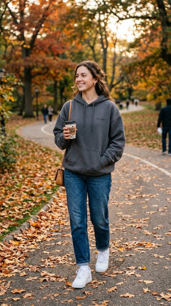 Dark Blue Jeans Fall Outfit Ideas