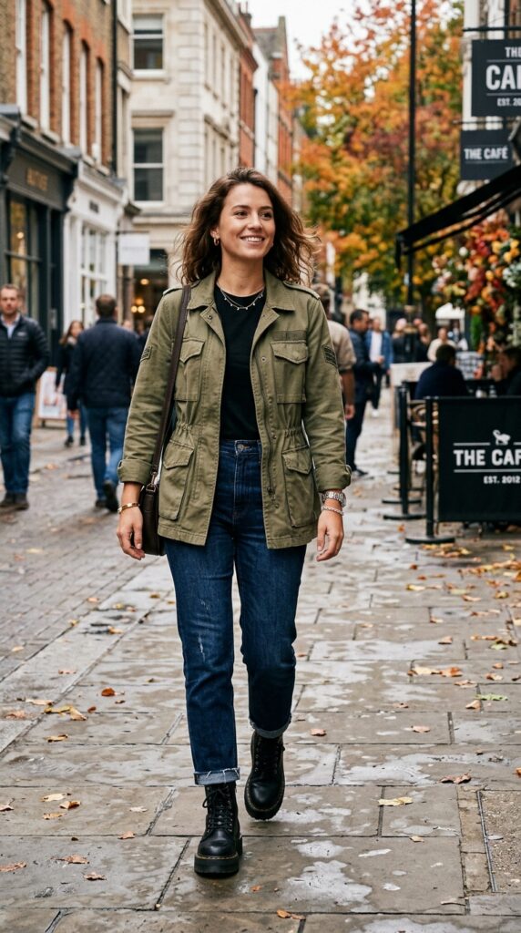 Dark Blue Jeans Fall Outfit Ideas