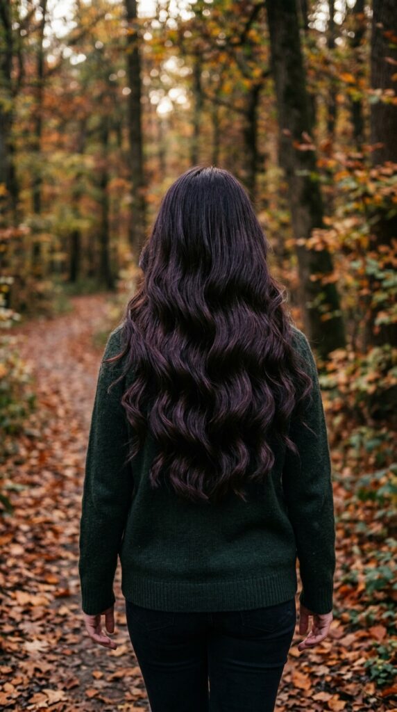 dark brown fall hair colors