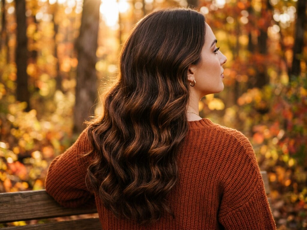 dark brown fall hair colors