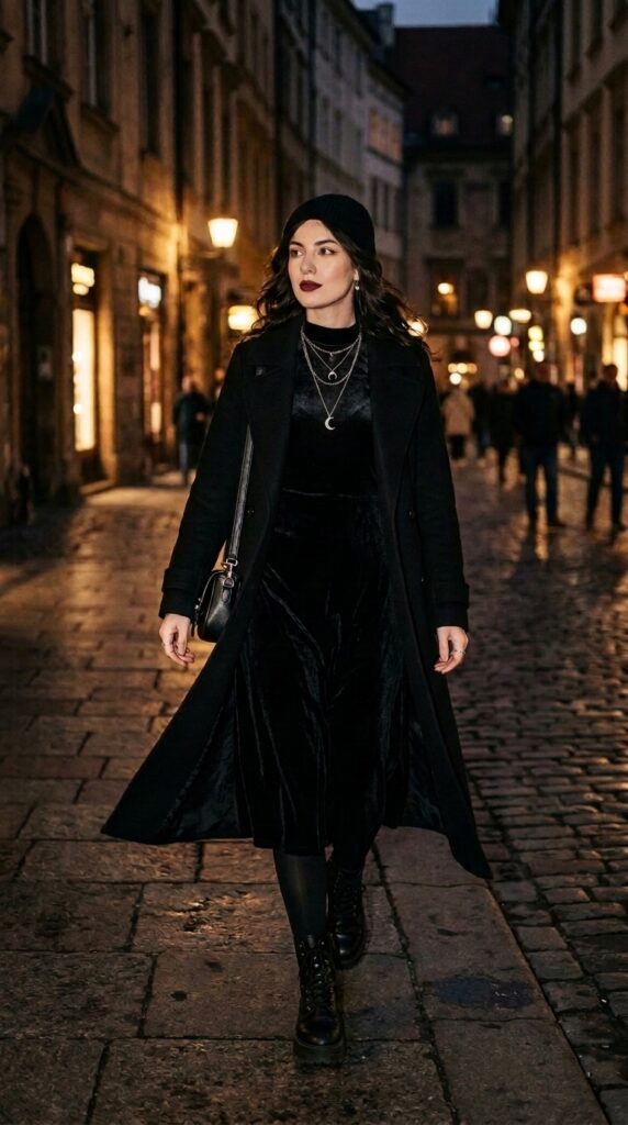 Chic Dark Feminine Outfits Casual Looks