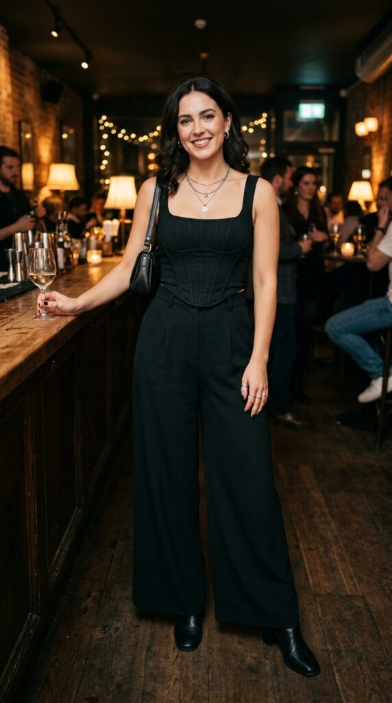 Chic Dark Feminine Outfits Casual Looks