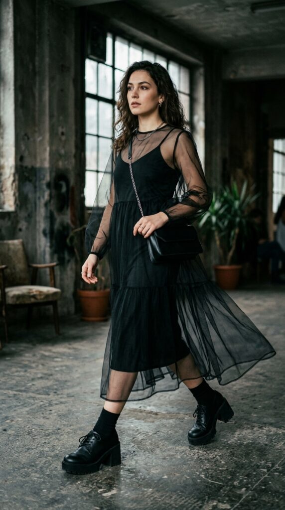 Stunning Black Dress Outfit Ideas
