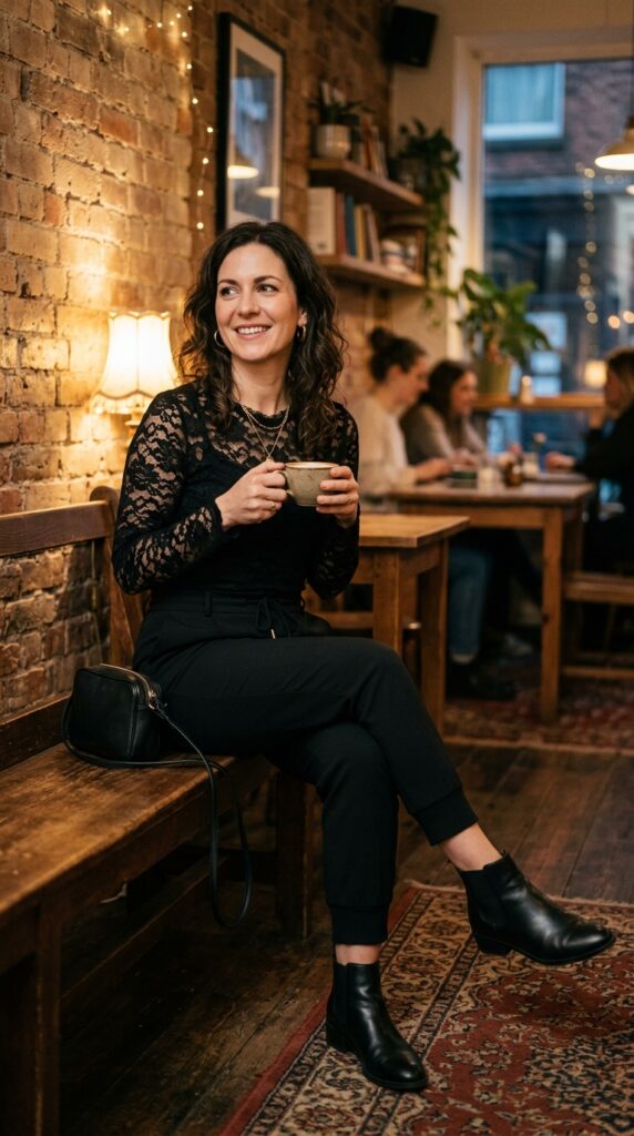 Chic Dark Feminine Outfits Casual Looks