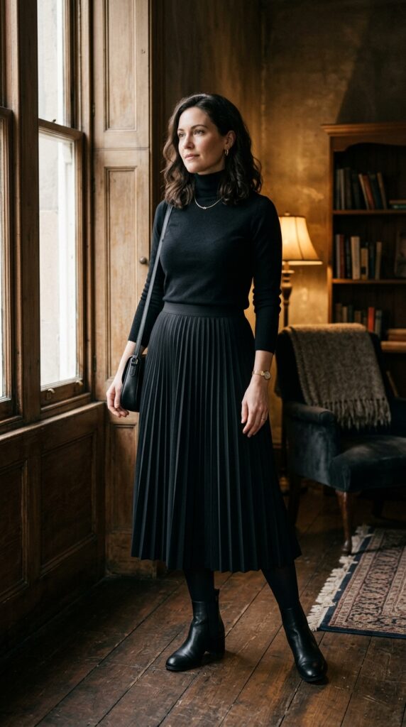 Chic Dark Feminine Outfits Casual Looks