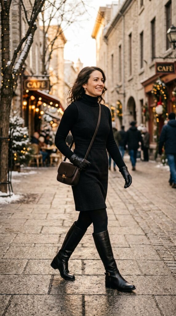 Stunning Black Dress Outfit Ideas