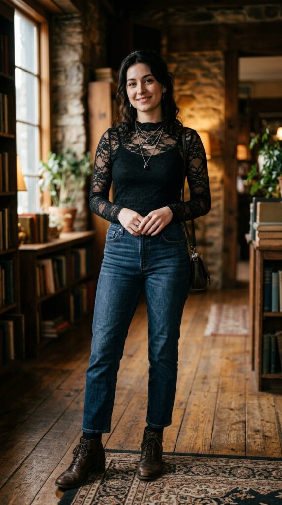 Chic Dark Feminine Outfits Casual Looks