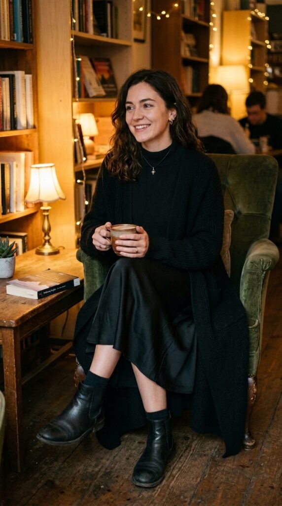 Chic Dark Feminine Outfits Casual Looks