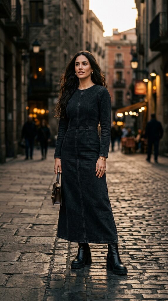 Denim Dress Ladies