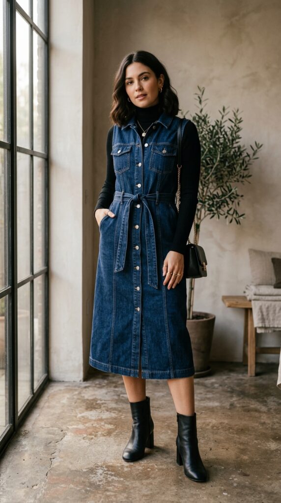 Denim Dress Ladies