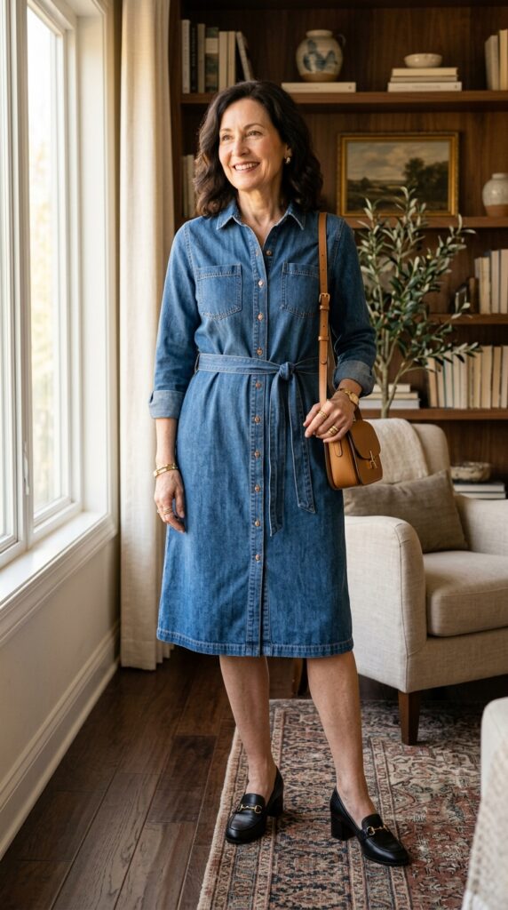 Denim Dress Ladies