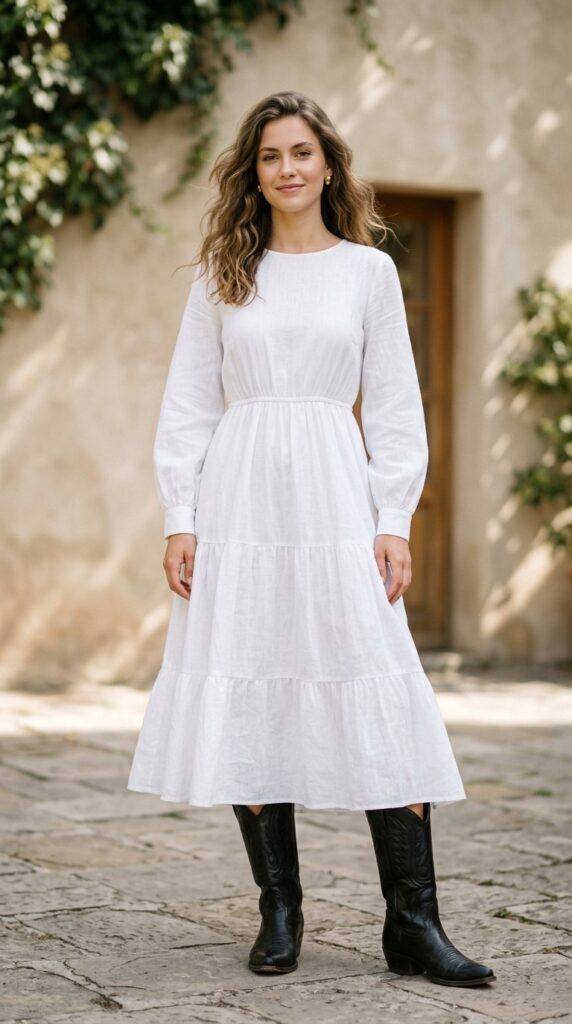 Dress and Cowboy Boots