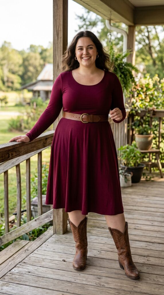 Dress and Cowboy Boots