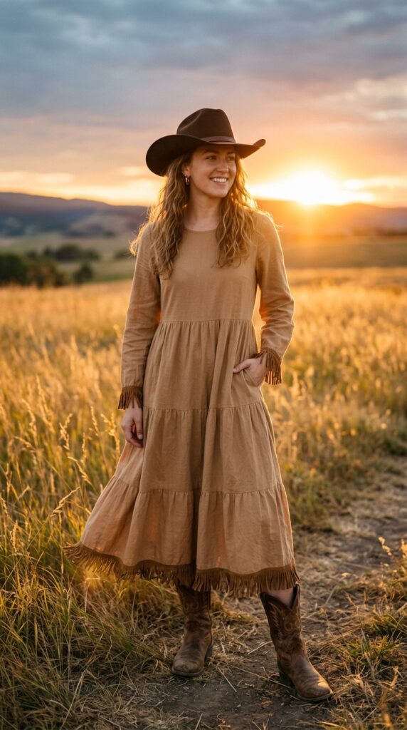 Dress and Cowboy Boots